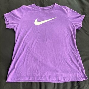 {NIKE} Purple Dri-Fit “The Nike Tee”